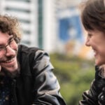 a man and a woman talking, matching the big five