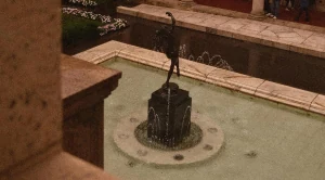 Fountain at the Boston public library