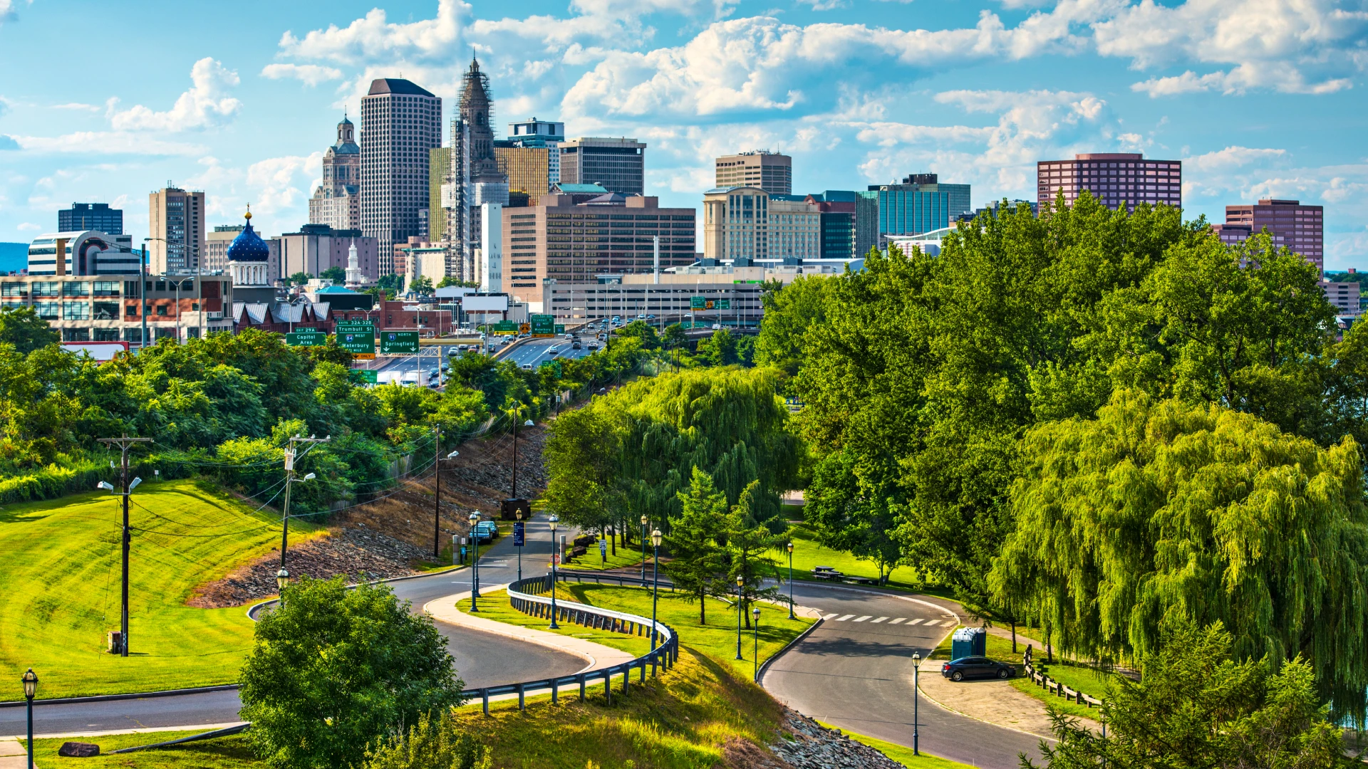 City skyline of Hartford